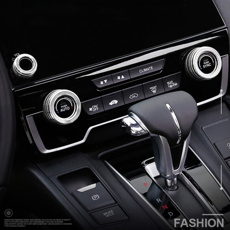 3 PCS Car Metal Air Conditioner Knob Case for Honda CR-V 2017-2021 (Silver)