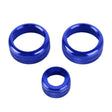 3 PCS Car Metal Air Conditioner Knob Case for BMW X1 / X2 / GT (Blue) - Decoration Rings by PMC Jewellery | Online Shopping South Africa | PMC Jewellery | Buy Now Pay Later Mobicred