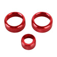 3 PCS Car Metal Air Conditioner Knob Case for BMW X1 / X2 / GT (Red) - Decoration Rings by PMC Jewellery | Online Shopping South Africa | PMC Jewellery | Buy Now Pay Later Mobicred