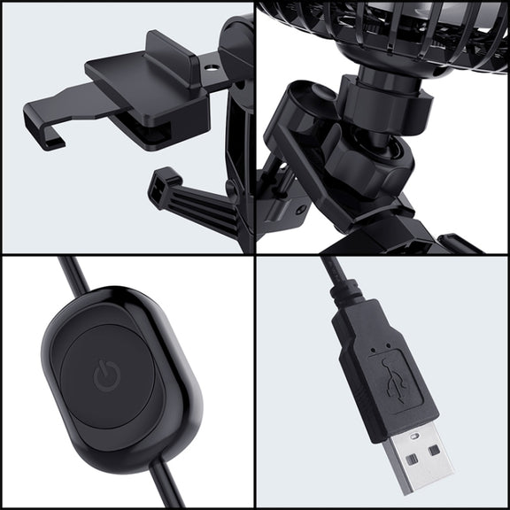 3R-3008 Car USB Air Outlet / Dashboard Fan