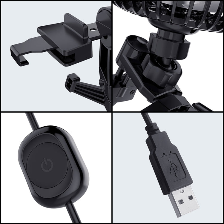 3R-3008 Car USB Air Outlet / Dashboard Fan