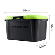 3R-2002 Car / Household Storage Box Sealed Box, Capacity: 40L(Green)