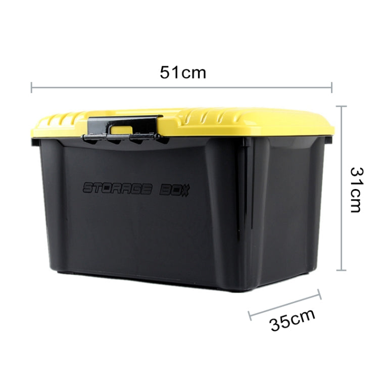3R-2002 Car / Household Storage Box Sealed Box, Capacity: 40L(Yellow)