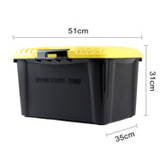 3R-2002 Car / Household Storage Box Sealed Box, Capacity: 40L(Yellow)