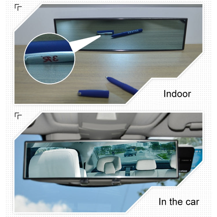 3R-282 Car Rearview Auxiliary White Mirror