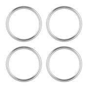 4 PCS / Set Air Conditioning Vent Metal Decorative Ring for Audi A1(Silver)