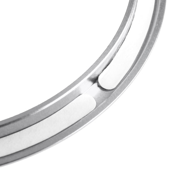 4 PCS / Set Air Conditioning Vent Metal Decorative Ring for Audi A1(Silver)