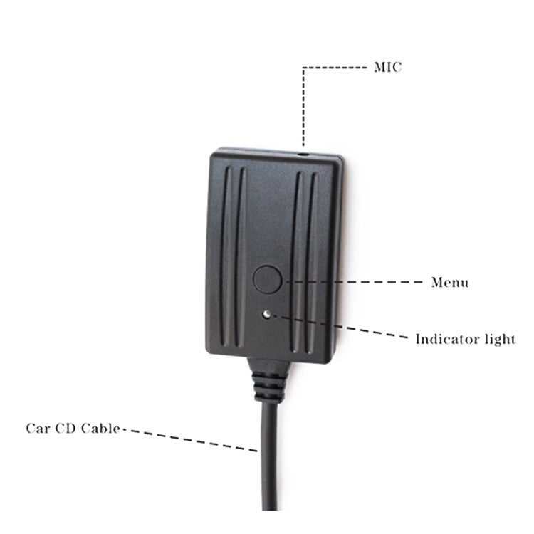 Car AUX Bluetooth Audio Cable + MIC for BMW E39 E46