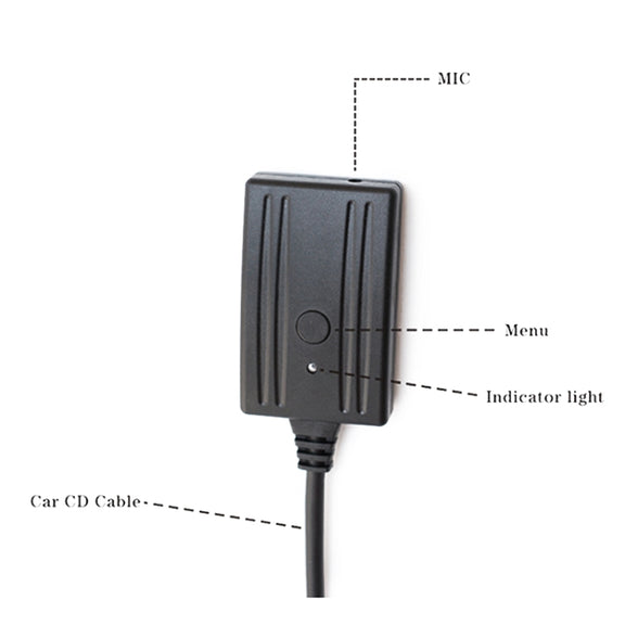 Car AUX Bluetooth Audio Cable + MIC for BMW E39 E46