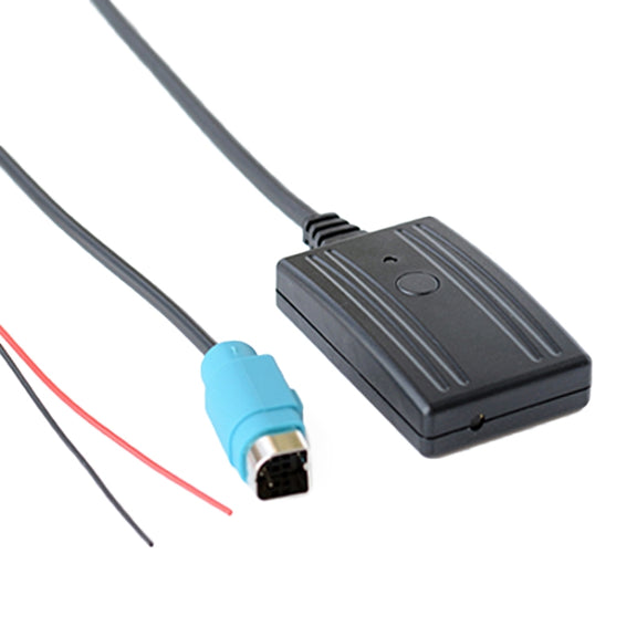 Car AUX Wireless Bluetooth Music Audio Cable + MIC Phone Control Change Song for Alpine KCE-236B 9870/9872