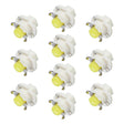 10 PCS B8.4 0.2W DC12V Wedge Instrument Panel COB LED Light Dashboard Gauge Cluster Indicator Lamp Bulb (White Light) - free shipping - PMC TechLife - Order now!