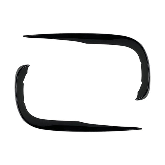 Car Front Wind Knife Decoration Sticker Strip for Mercedes-Benz E Class W213 2016-2020/E200/E260/E300 (Black)