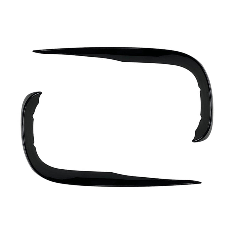 Car Front Wind Knife Decoration Sticker Strip for Mercedes-Benz E Class W213 2016-2020/E200/E260/E300 (Black)