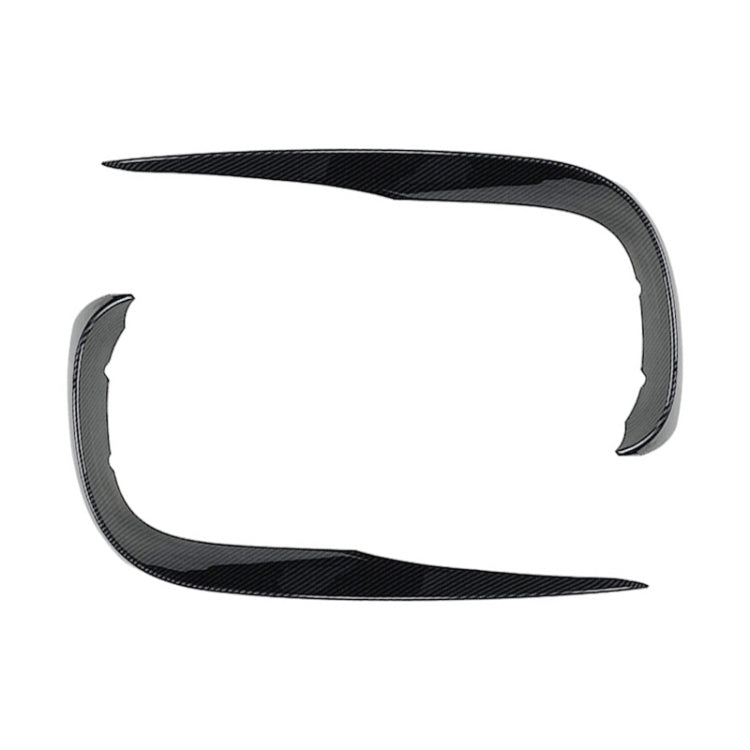 Car Front Wind Knife Decoration Sticker Strip for Mercedes-Benz E Class W213 2016-2020/E200/E260/E300 (Carbon Fiber Black)