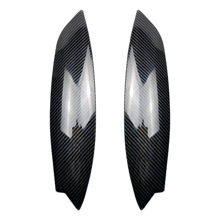 Car Headlight Eyebrow Decoration Sticker for Volkswagen Golf 5 (Carbon Fiber Black)