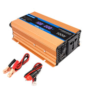 Carmaer Modified Sine Wave 24V to 220V 500W Car Multi-function Double Digital Display Inverter Household Power Converter