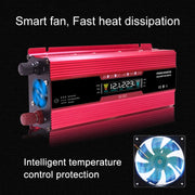 Carmaer Universal 48V to 220V 500W Car LCD Display Inverter Household Power Converter