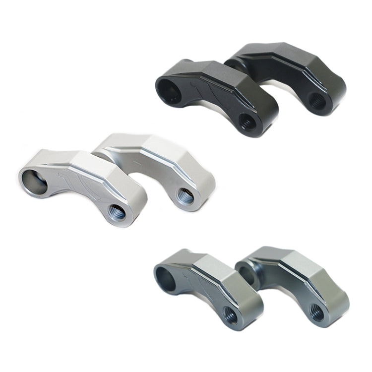 SF-YSZ-2 Mirror Code Motorcycle Modification Aluminum Alloy CNC Rearview Extension Bracket Set (Titanium Color)