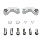 SF-YSZ-2 Mirror Code Motorcycle Modification Aluminum Alloy CNC Rearview Extension Bracket Set (Titanium Color)