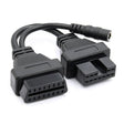 12Pin to 16Pin Car OBD2 Conversion Cable OBDII Diagnostic Adapter Cable for Mitsubishi - Cables & Connectors by PMC TechLife | Online Shopping South Africa | PMC TechLife | Buy Now Pay Later Mobicred