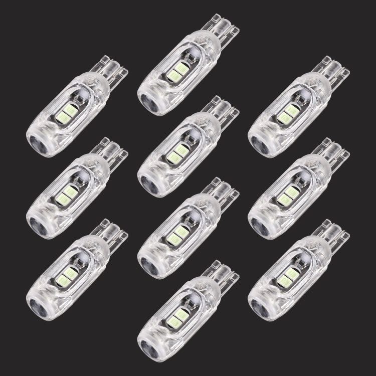 10 PCS T10 DC12V / 1W Car Clearance Light 5LEDs SMD-3030 Lamp Beads (Ice Blue Light)