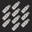 10 PCS T10 DC12V / 1W Car Clearance Light 5LEDs SMD-3030 Lamp Beads (Blue Light) - Clearance Lights by PMC TechLife | Online Shopping South Africa | PMC TechLife | Buy Now Pay Later Mobicred