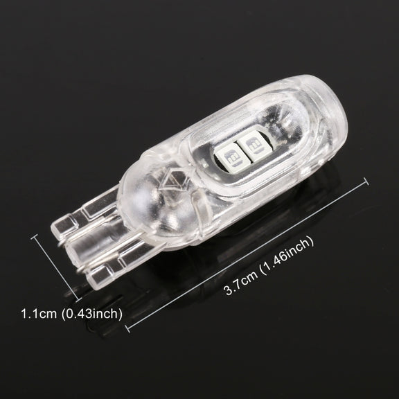 10 PCS T10 DC12V / 1W Car Clearance Light 5LEDs SMD-3030 Lamp Beads (Blue Light)