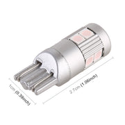 4 PCS T10 DC12V / 2W Car Clearance Light 9LEDs SMD-3030 Lamp Beads (Pink Light)