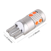 4 PCS T10 DC12V / 2W Car Clearance Light 9LEDs SMD-3030 Lamp Beads (Red Light)
