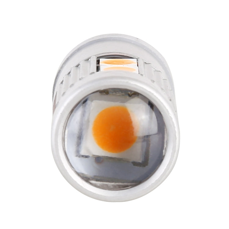 4 PCS T10 DC12V / 2W Car Clearance Light 9LEDs SMD-3030 Lamp Beads (Yellow Light)