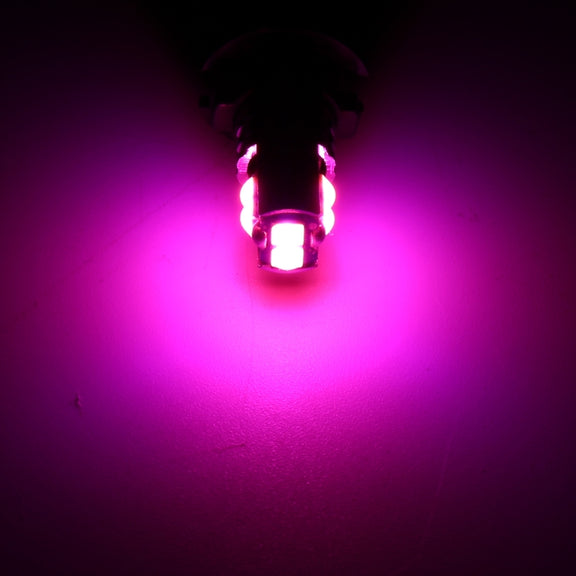 4 PCS T10 DC12V / 2W Car Clearance Light 10LEDs SMD-3030 Lamp Beads (Pink Light)