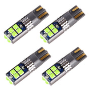 4 PCS T10 DC12V / 2W Car Clearance Light 10LEDs SMD-3030 Lamp Beads (Green Light)