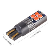 4 PCS T10 DC12V / 2W Car Clearance Light 10LEDs SMD-3030 Lamp Beads (Red Light)