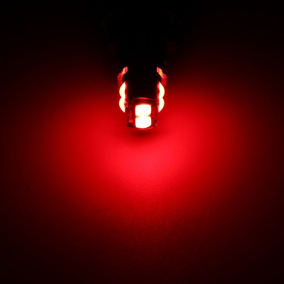 4 PCS T10 DC12V / 2W Car Clearance Light 10LEDs SMD-3030 Lamp Beads (Red Light)