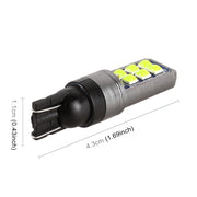 4 PCS T10 DC12V / 4W Car Clearance Light 12LEDs SMD-3030 Lamp Beads (Green Light)