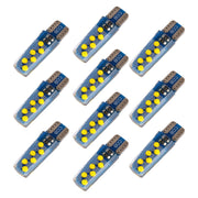 10 PCS T10 DC12V / 1.2W Car Clearance Light 12LEDs COB Lamp Beads (Yellow Light)