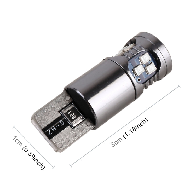 4 PCS T10 DC12V / 2.5W Car Clearance Light 18LEDs SMD-3020 Lamp Beads(Blue Light)