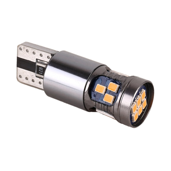 4 PCS T10 DC12V / 2.5W Car Clearance Light 18LEDs SMD-3020 Lamp Beads(Yellow Light)