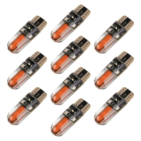 10 PCS T10 DC12V / 1W Car Clearance Light COB Lamp Beads (Pink Light)