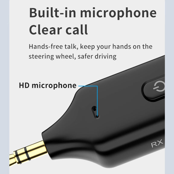 A60 3 in 1 Car Bluetooth Receiver Transmitter 3.5AUX Hands-free Call