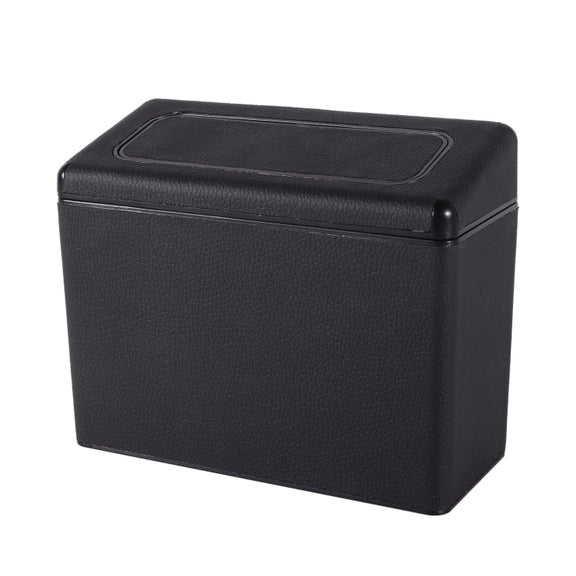 Car Plastic Trash Can Large Capacity Interior Accessories Box (Black)