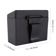Car Plastic Trash Can Large Capacity Interior Accessories Box (Black)