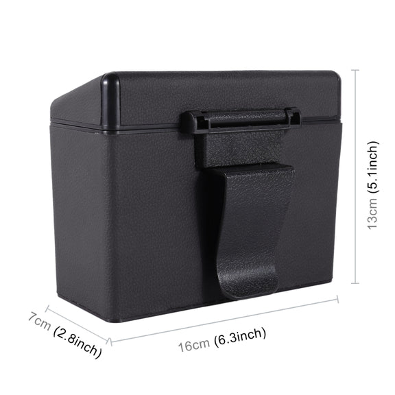 Car Plastic Trash Can Large Capacity Interior Accessories Box (Black)