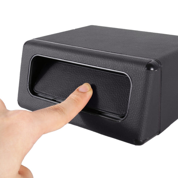 Car Plastic Trash Can Large Capacity Interior Accessories Box (Black)