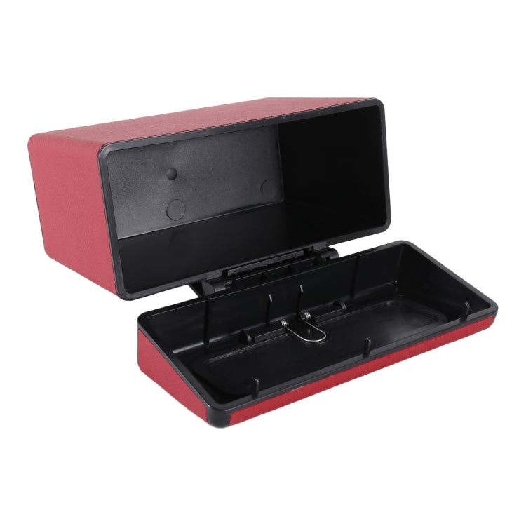 Car Plastic Trash Can Large Capacity Interior Accessories Box (Red)