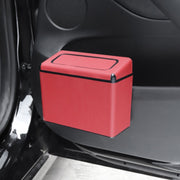 Car Plastic Trash Can Large Capacity Interior Accessories Box (Red)
