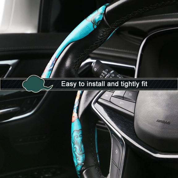 Car Universal China-Chic Relief Steering Wheel Cover (Tiger)