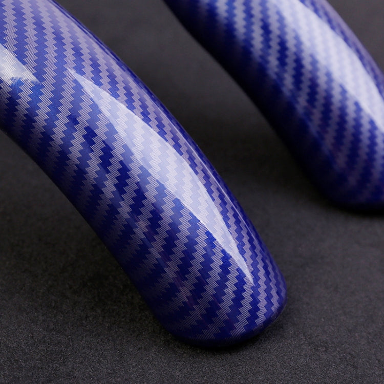 Car Universal Carbon Fiber Steering Wheel Cover (Blue)