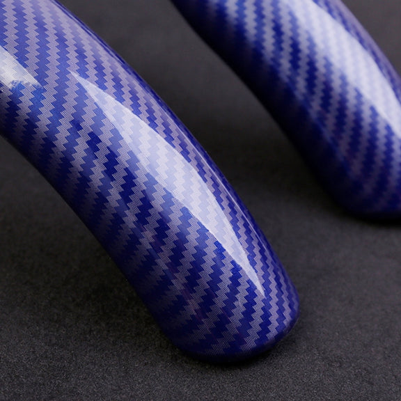 Car Universal Carbon Fiber Steering Wheel Cover (Blue)