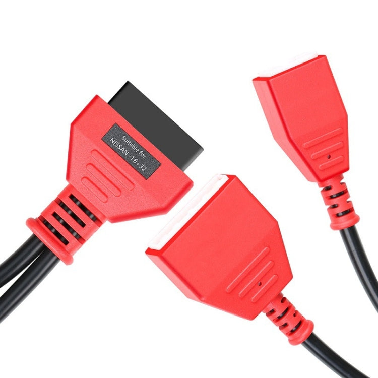 16 + 32 Pin External Thread to OBD2 Extension Cable for Nissan Sylphy
